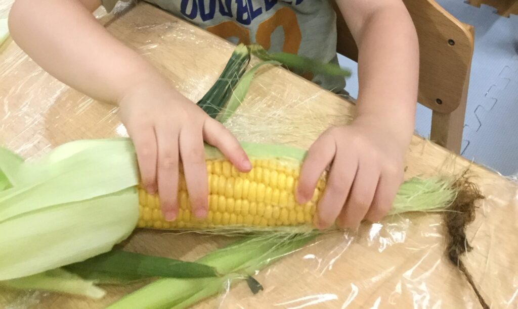 ⁂おおとり保育園の日常～７月幼児食育活動～