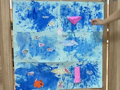 【幼児】塗り絵から始まった水族館作り