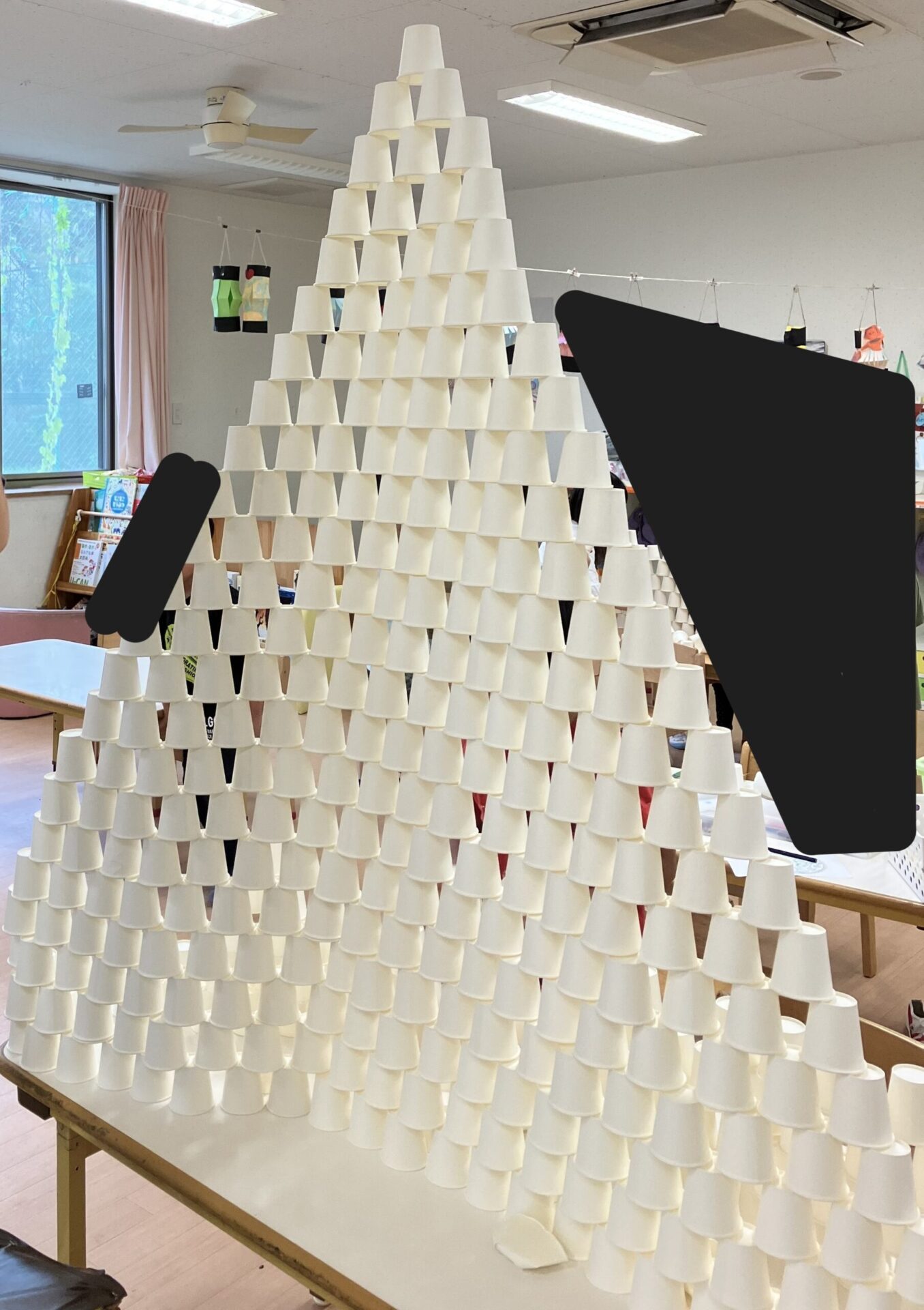 紙コップタワー△
