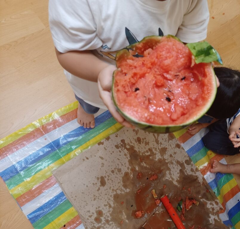 ⁂今年もすいか割りの季節がやってきました！