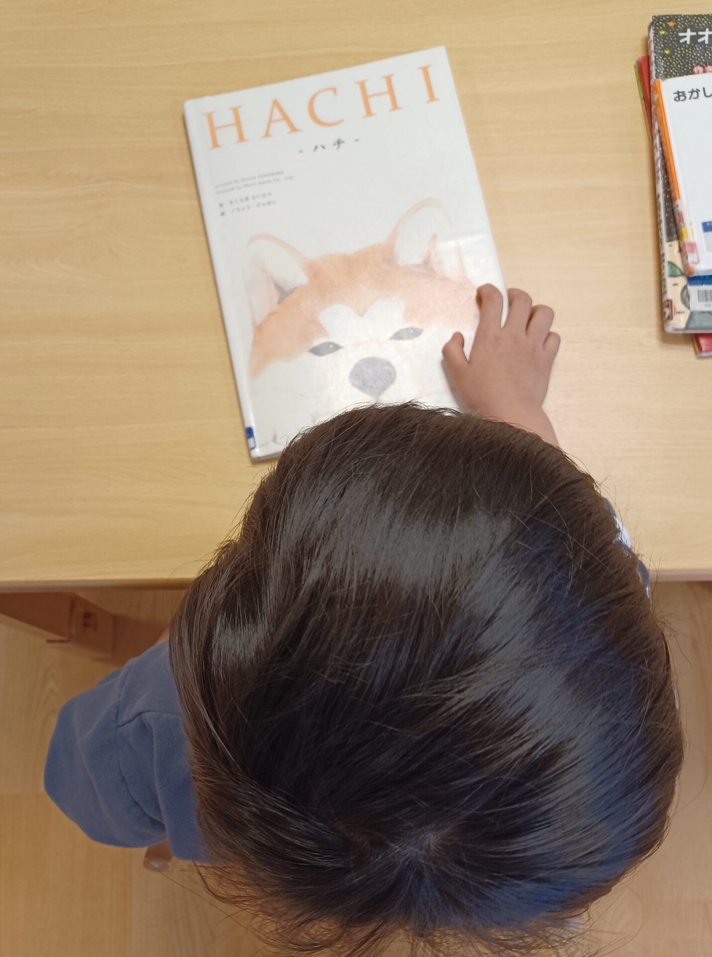 図書館で絵本を借りてきたよ！　