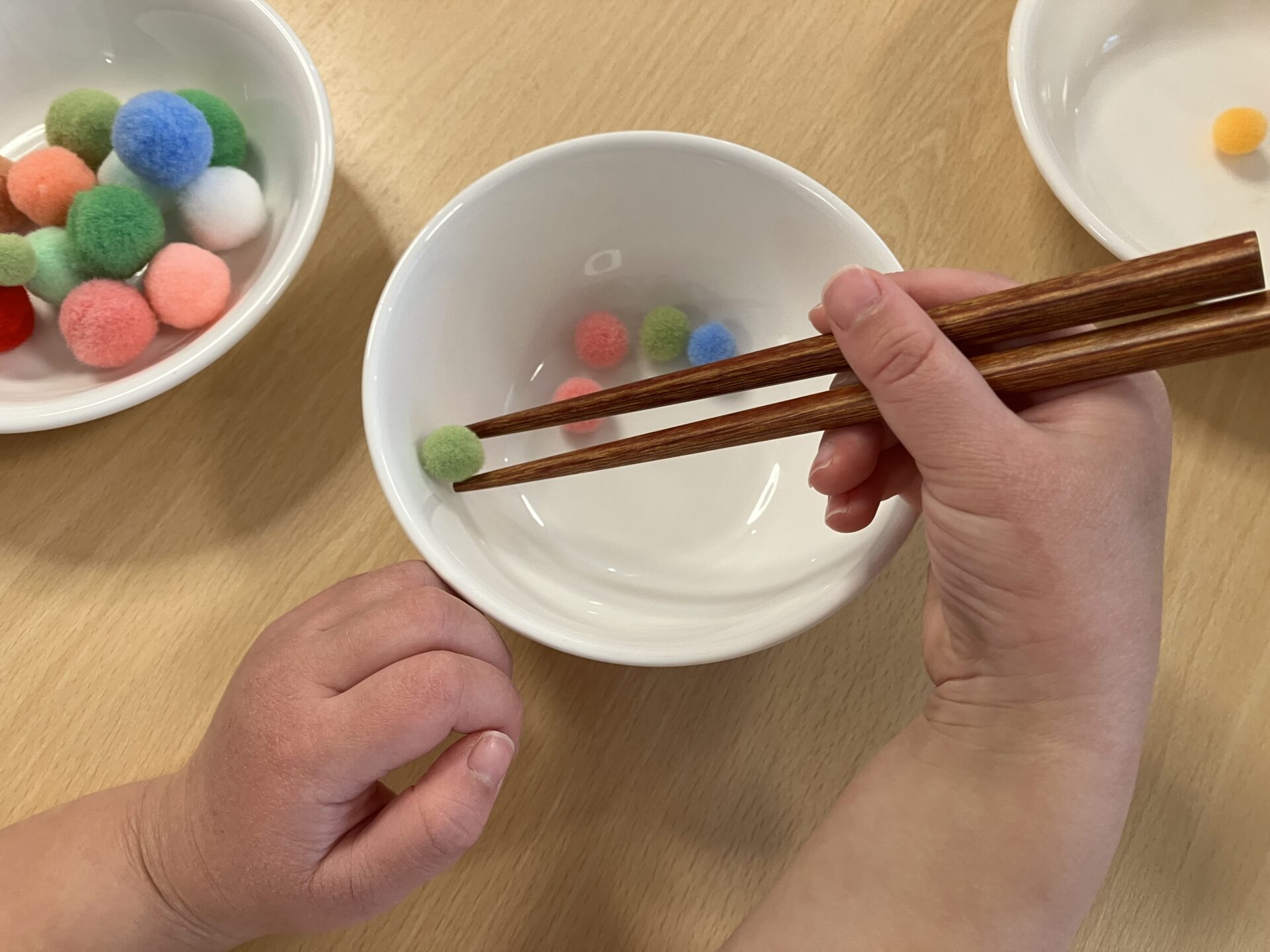 ⁂2月幼児クラス食育 ～お箸の練習～