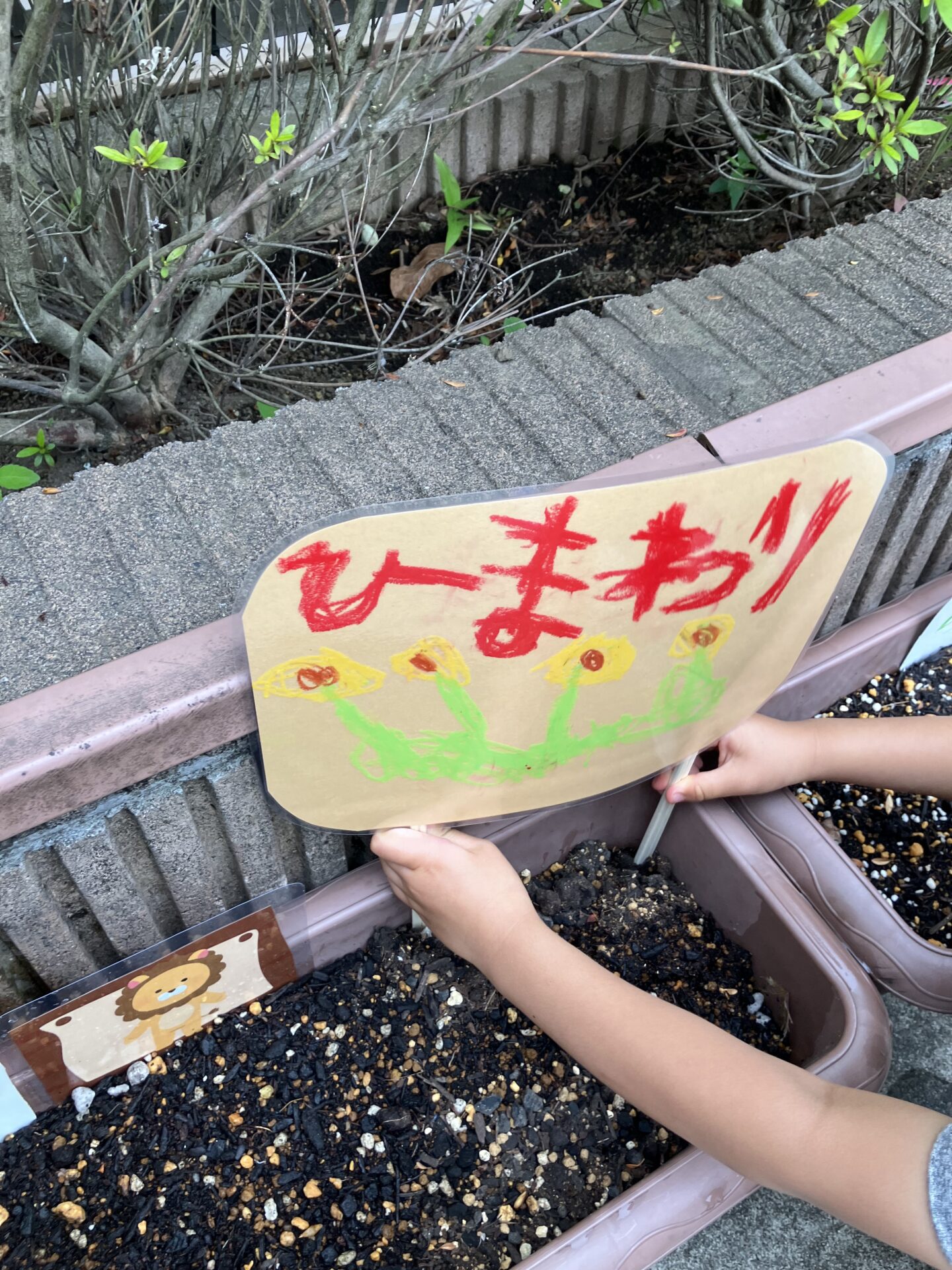 おいしい野菜にな〜れ♩
