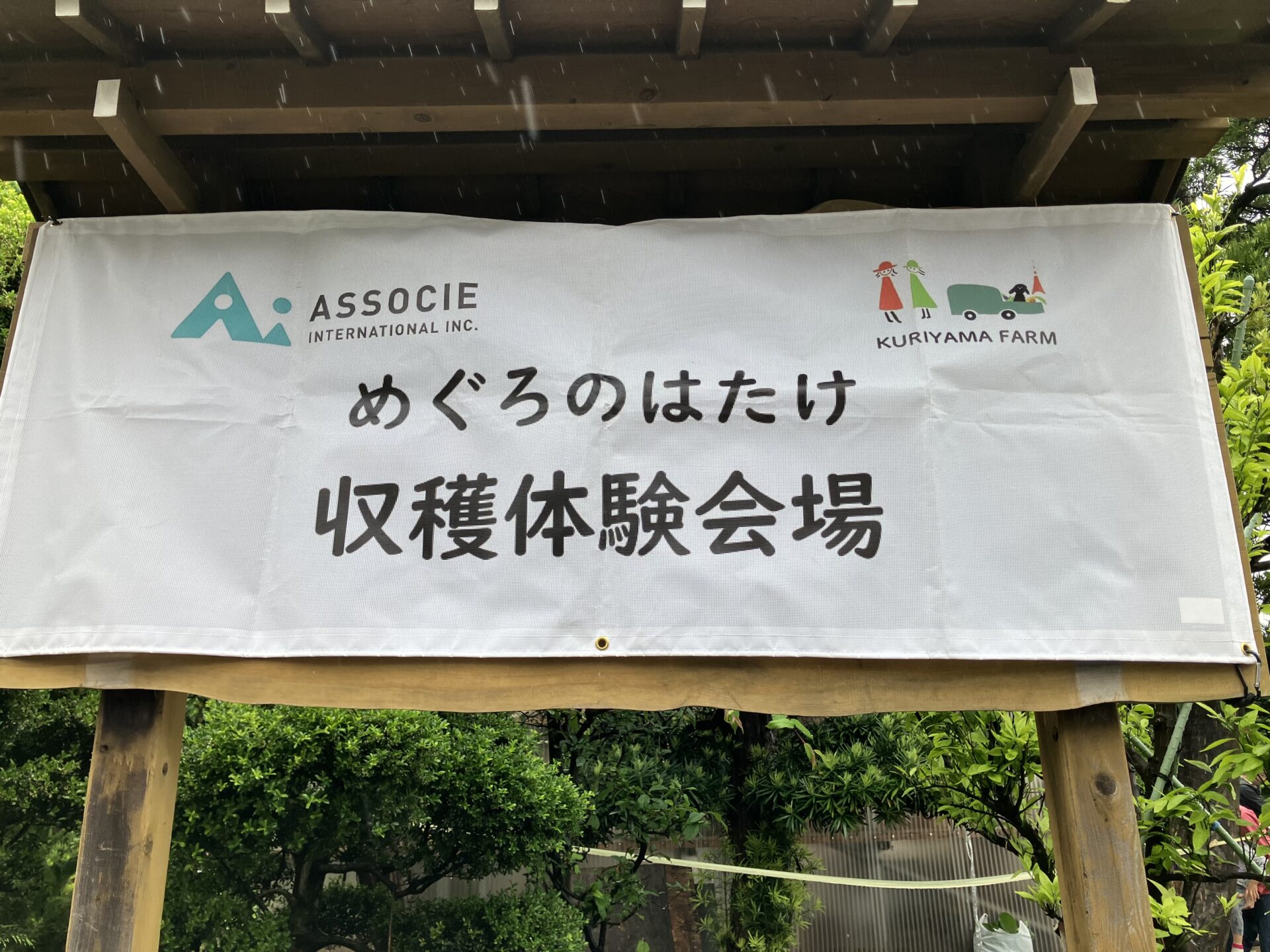 雨の中の収穫体験…楽しかったぁ～！