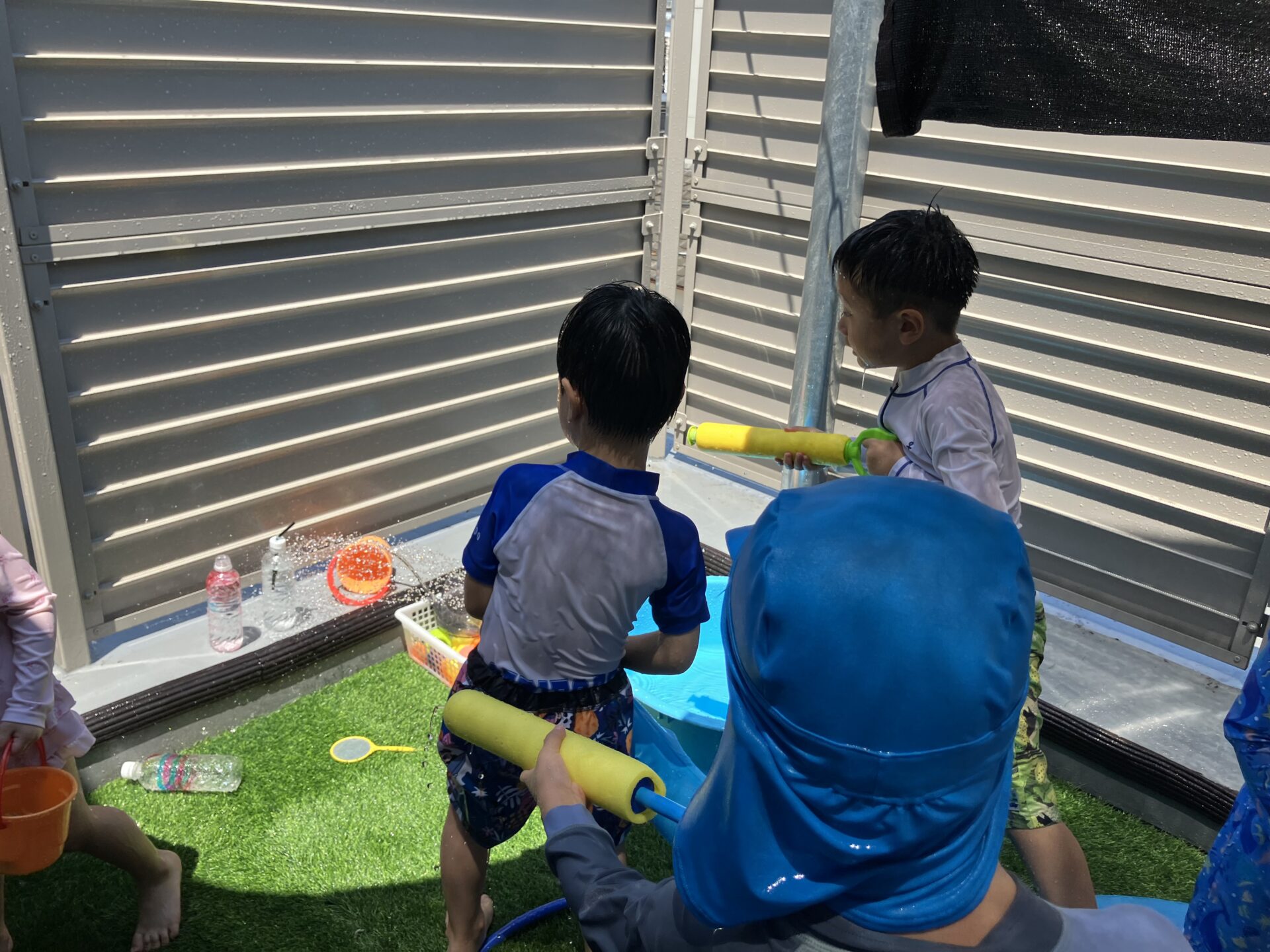 【幼児】ダイナミックな水遊び♫