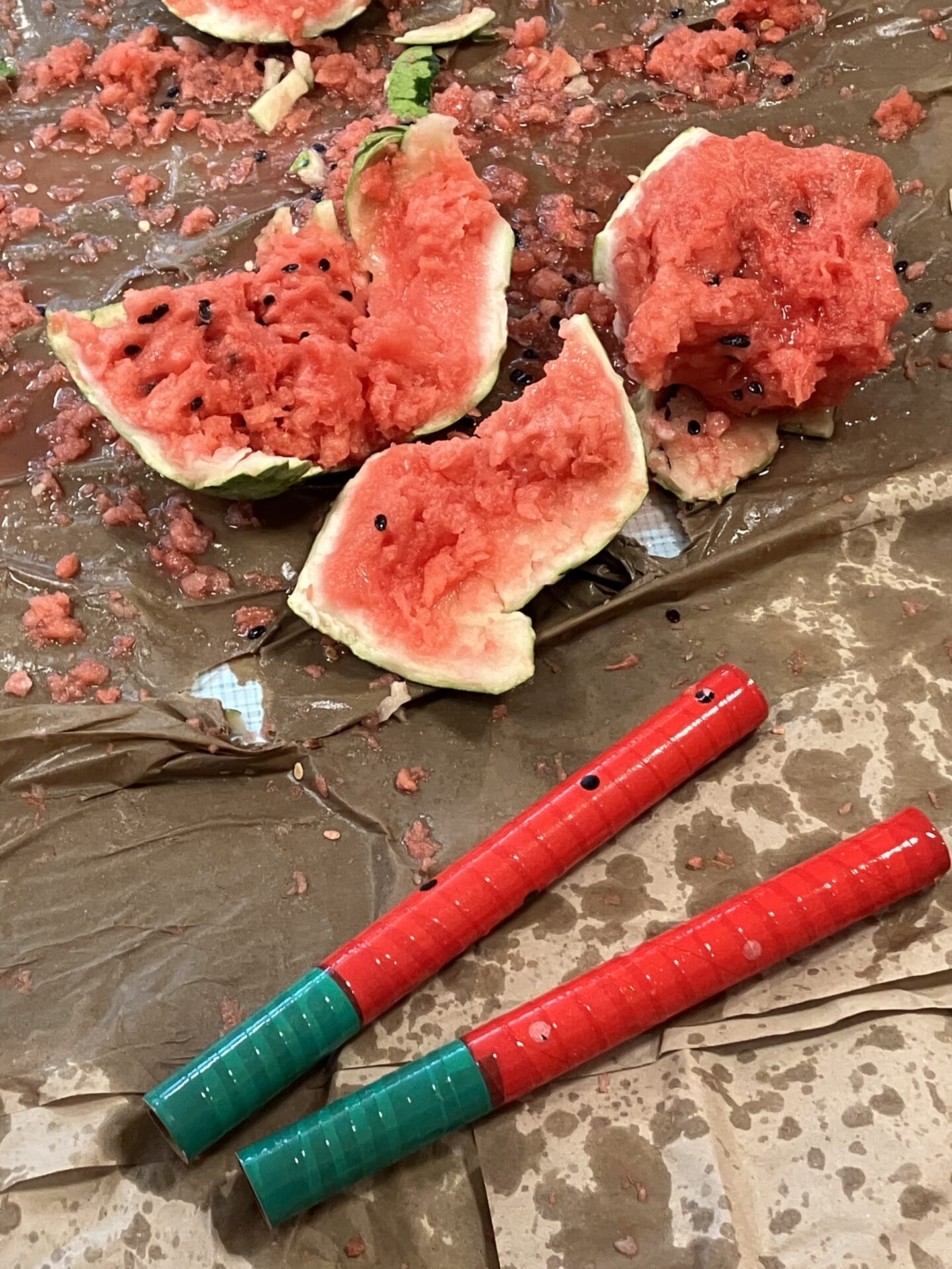 ⁂毎年恒例すいか割り