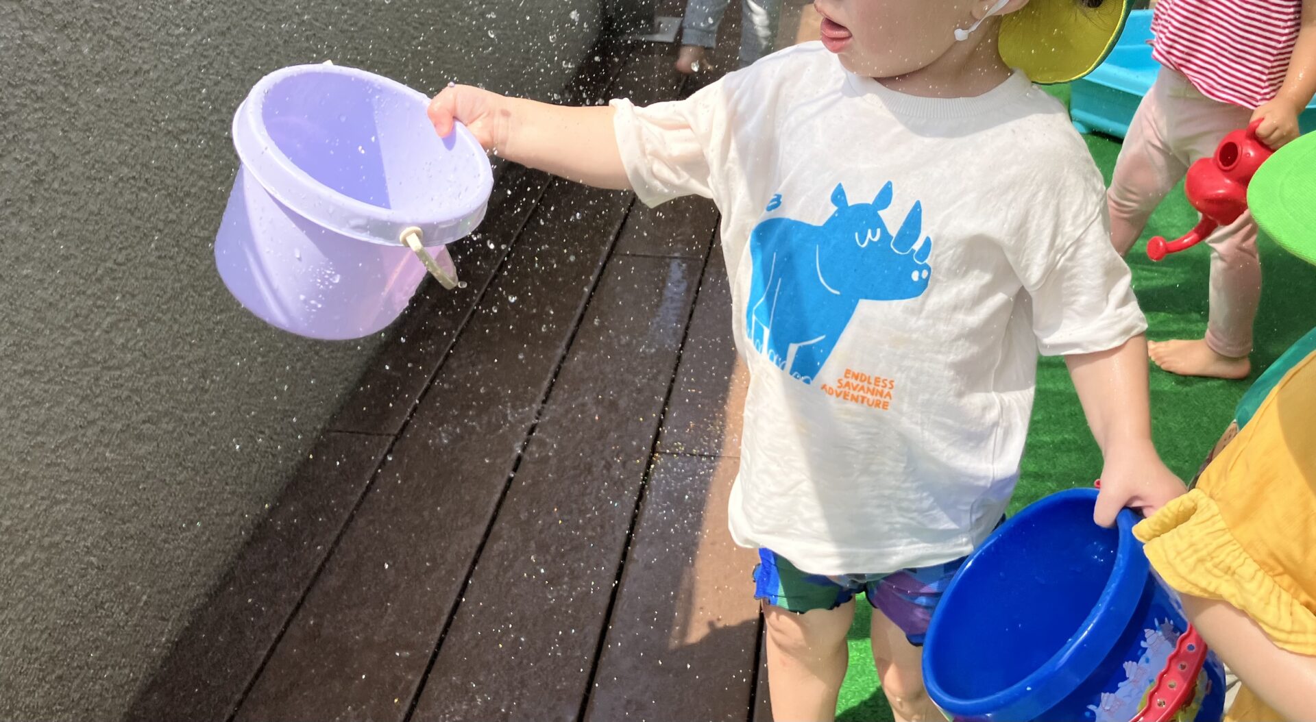 乳児クラス＊水遊び！