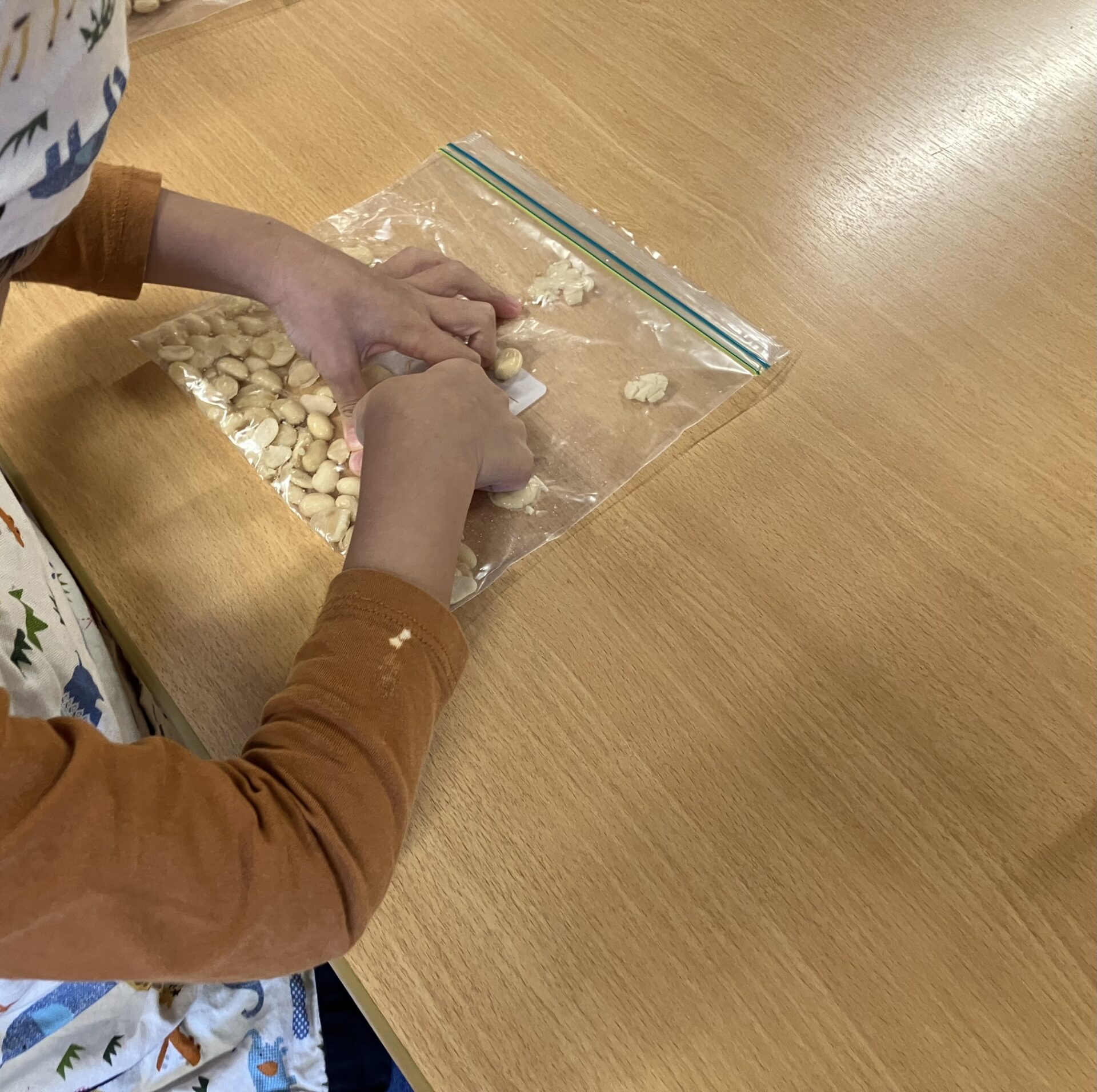 ⁂11月の食育活動（ぱんだ組、きりん組）