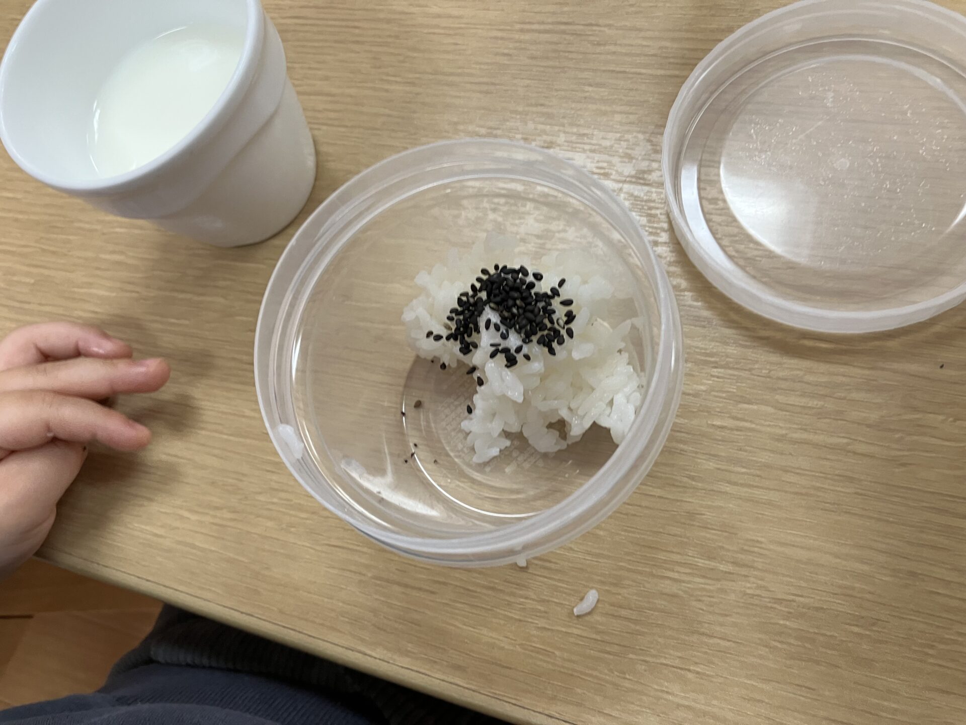 ⁂１歳食育　おにぎり作り