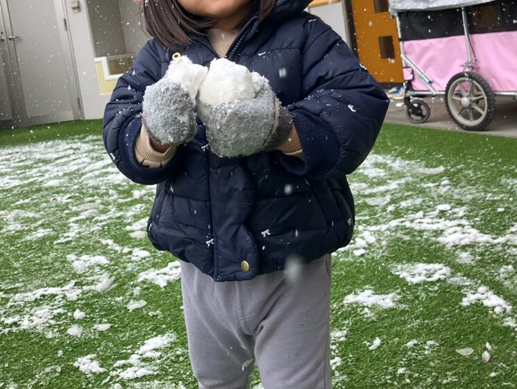 雪が降ったね