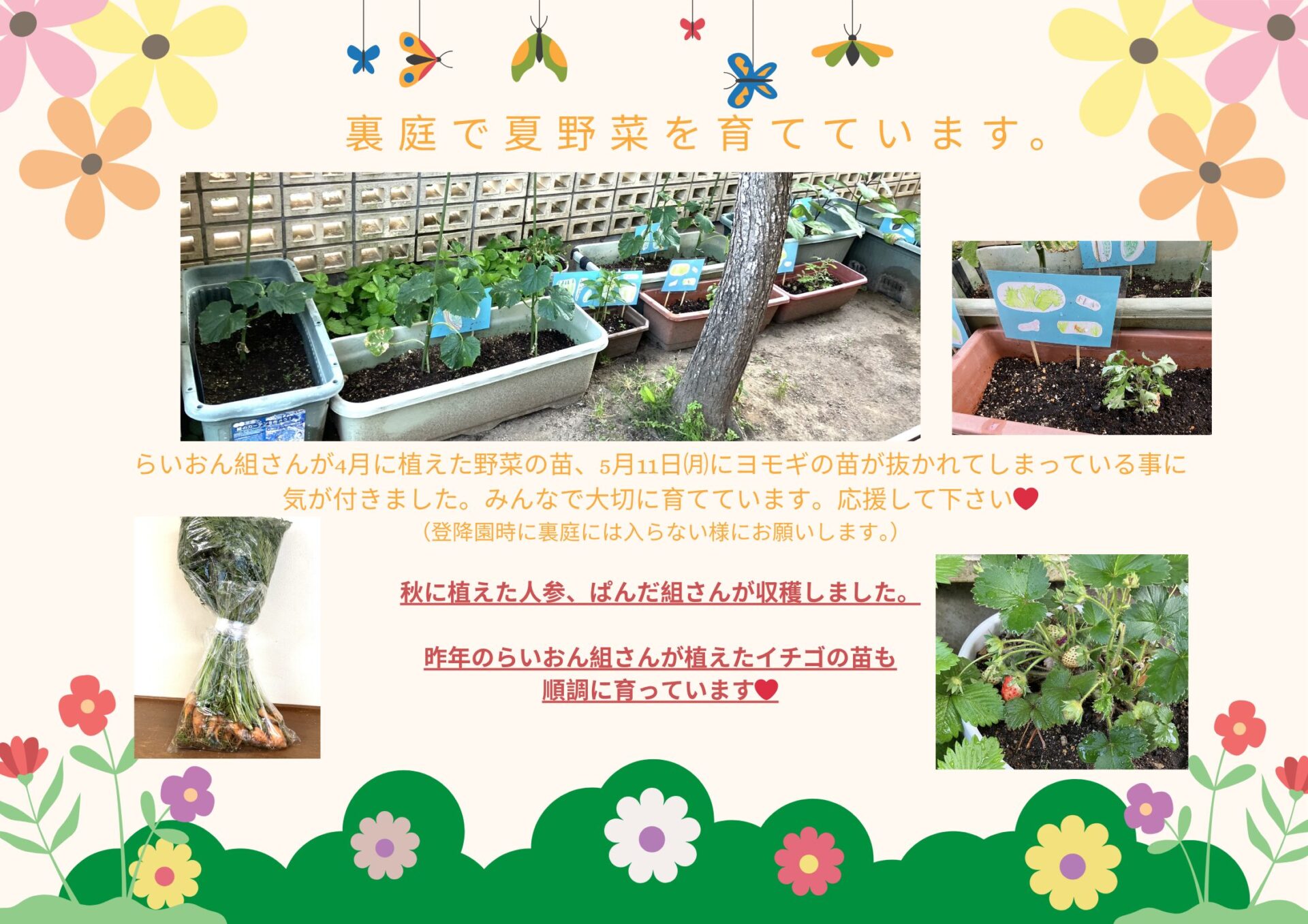 地域の中で育ちます。