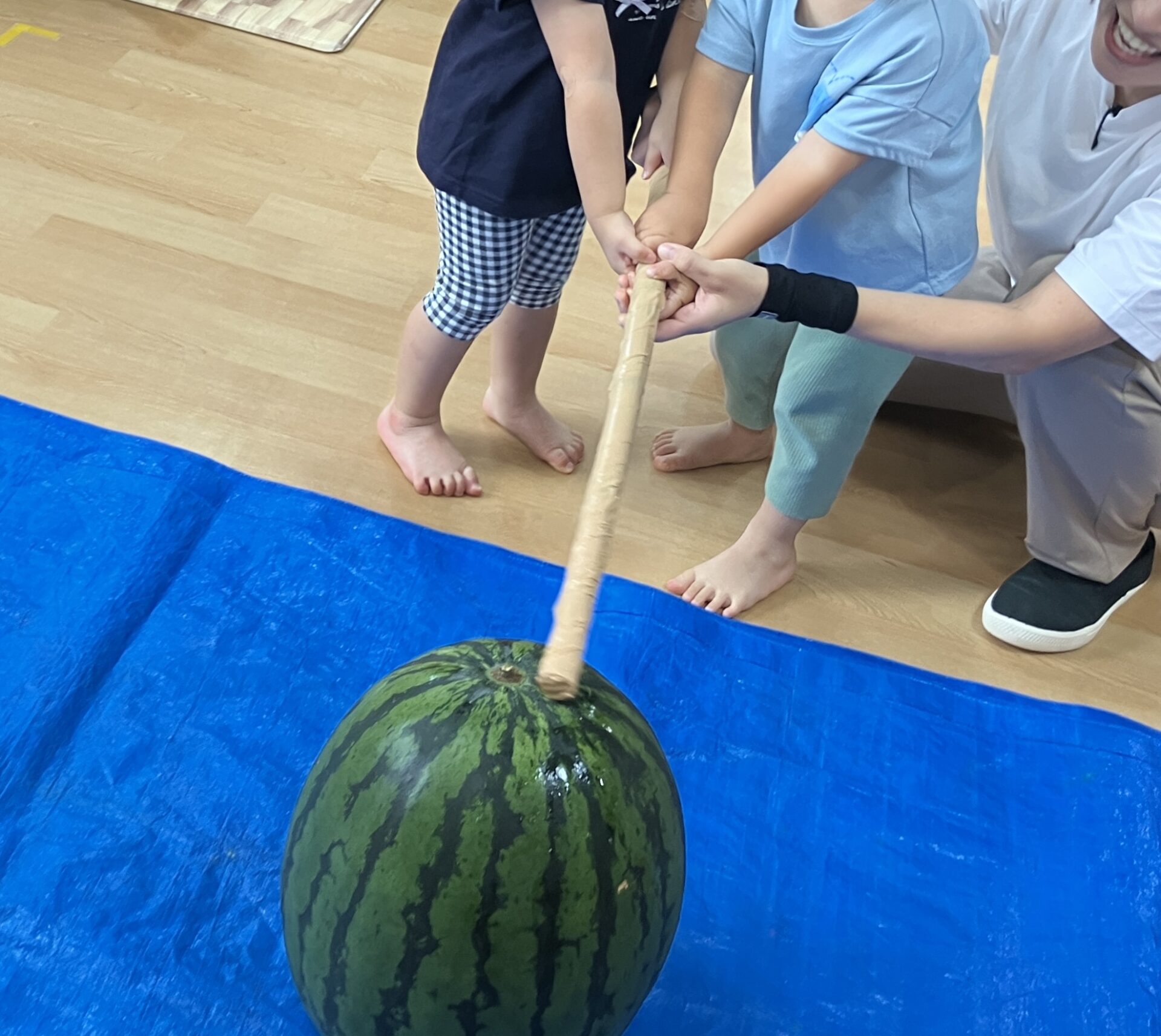 旬のスイカ割りをしました！🍉