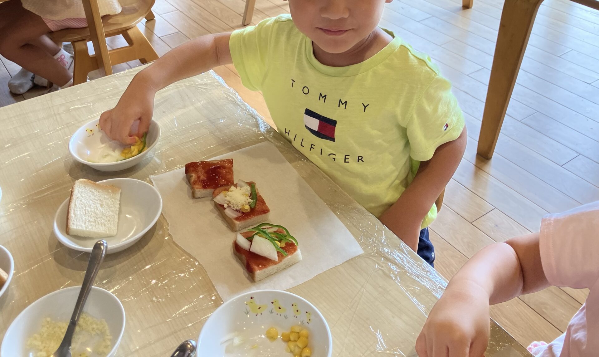 ⁂8月の食育活動（ぱんだ組、きりん組、らいおん組）